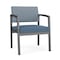 Lesro Lenox Steel Wide Guest Chair Metal Frame, Charcoal, RS RainSong Back, MD Titan Seat LS1201 - alternate 1